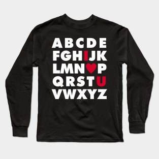 ABC I heart U Long Sleeve T-Shirt